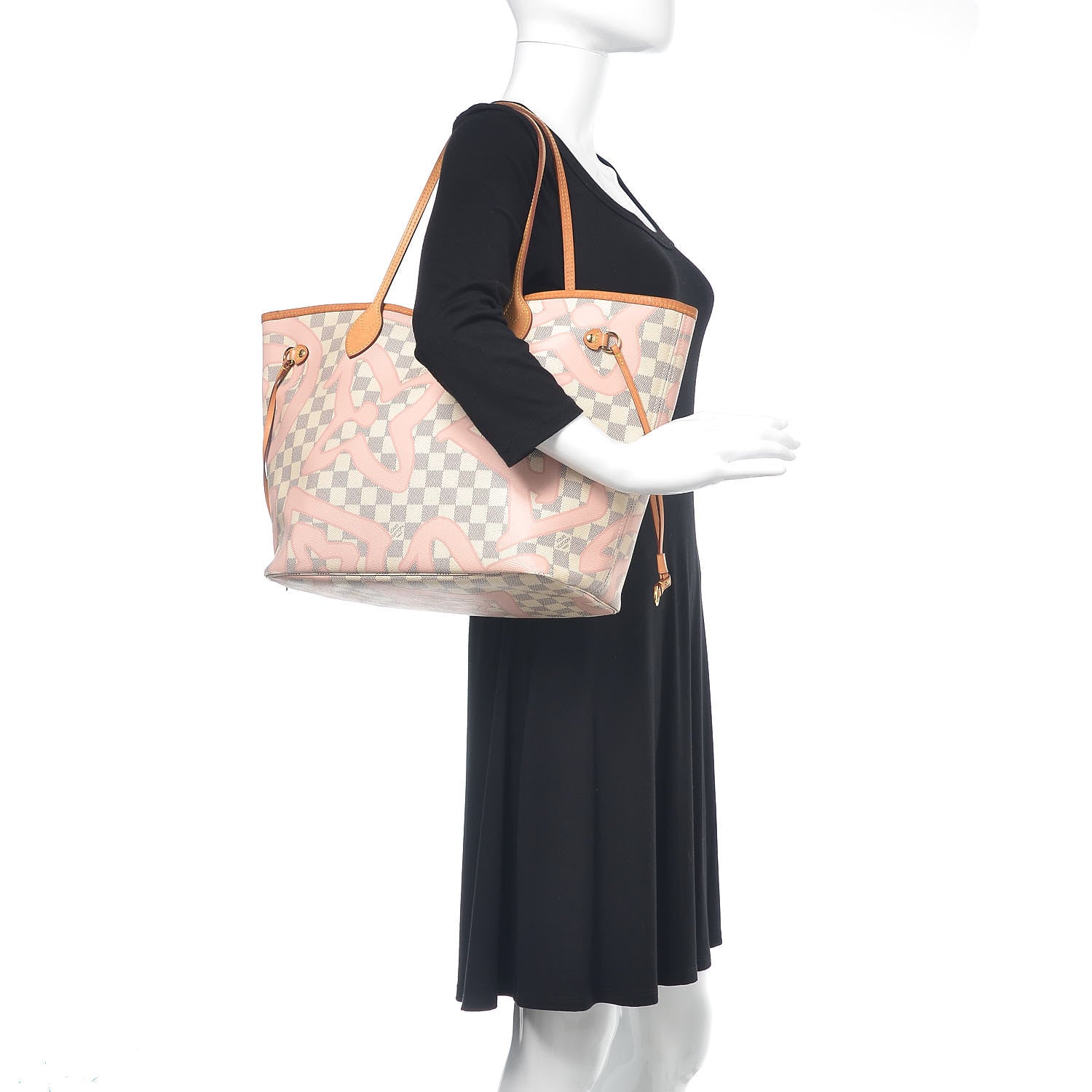 Louis Vuitton Damier Azur Tahitienne Neverfull MM 2 of 19