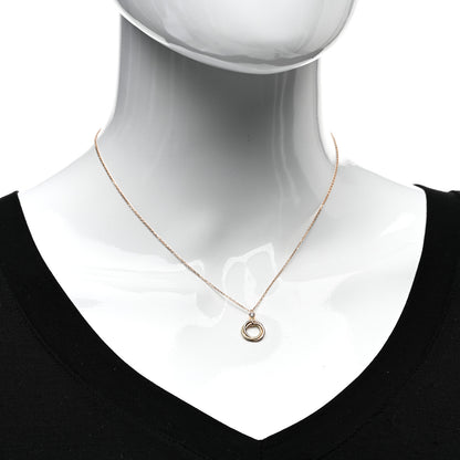 Cartier 18K Pink Yellow White Gold Diamond Trinity Pendant Necklace 2 of 5