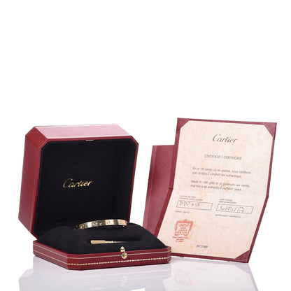 Cartier 18K Yellow Gold LOVE Bracelet 17 7 of 7