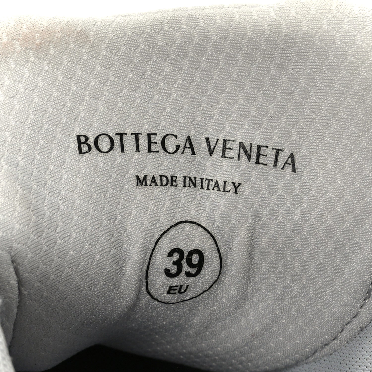 Bottega Veneta Calfskin Fishnet Fabric Orbit Sneakers 39 Silver 9 of 10