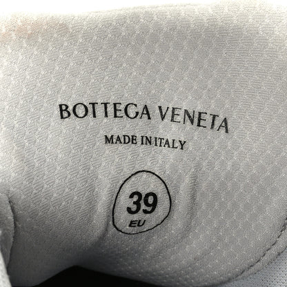 Bottega Veneta Calfskin Fishnet Fabric Orbit Sneakers 39 Silver 9 of 10