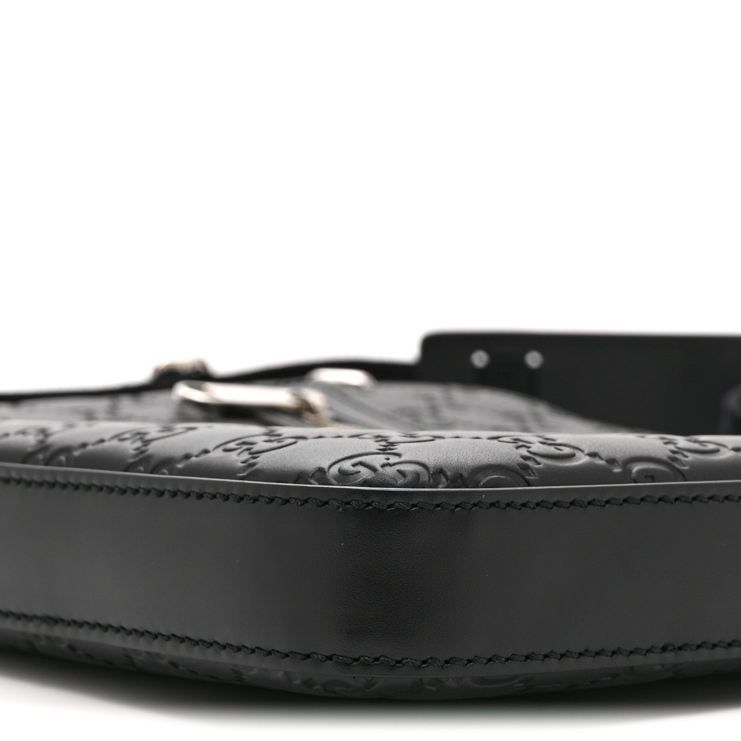 Gucci Guccissima Signature Small Messenger Bag Black 11 of 11