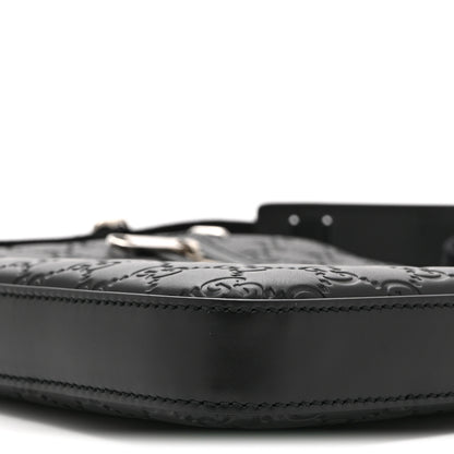 Gucci Guccissima Signature Small Messenger Bag Black 11 of 11