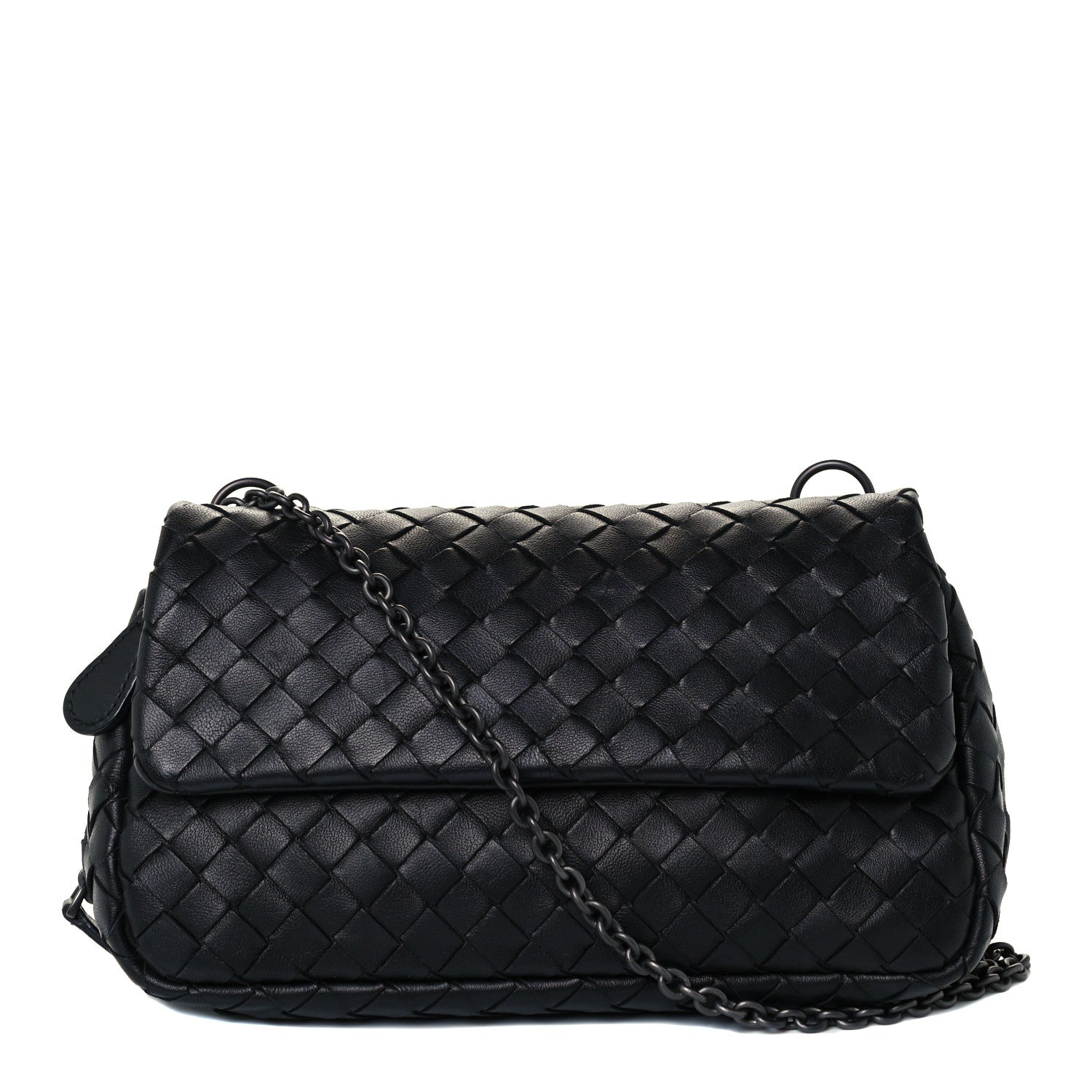 Bottega Veneta Nappa Intrecciato Small Chain Crossbody Black 1 of 13