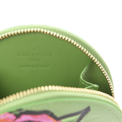 Louis Vuitton Vernis Roses Chapeau Coin Purse Vert Tonic 6 of 6