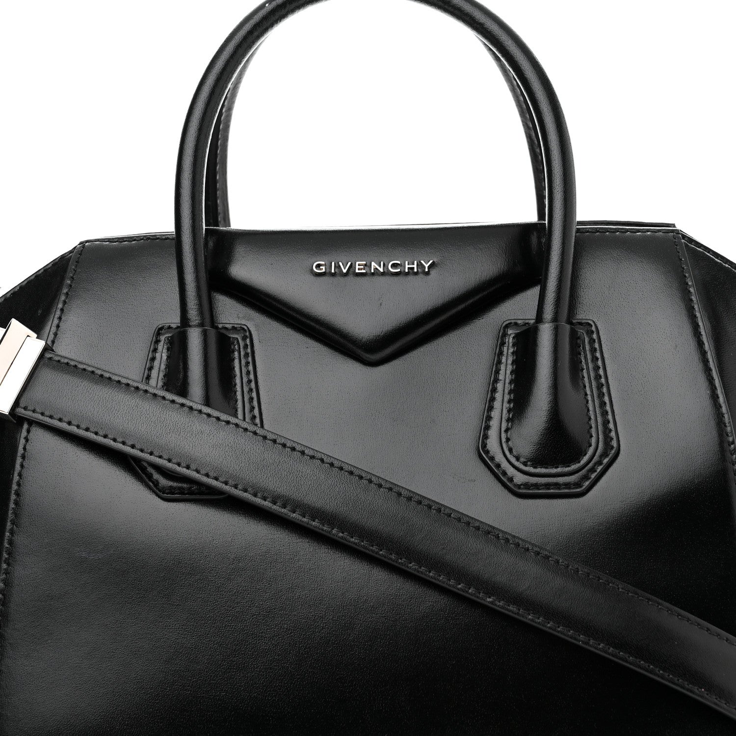 Givenchy Shiny Lord Calfskin Small Antigona Black 8 of 14