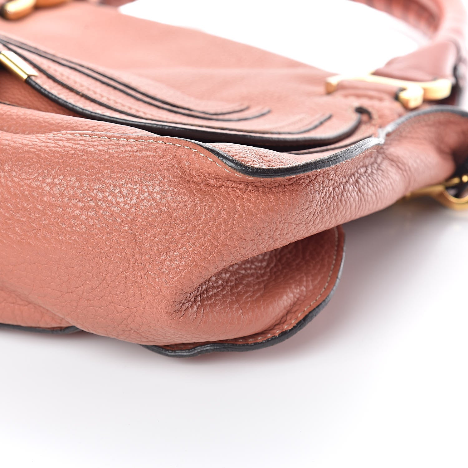 Chloe Calfskin Medium Marcie Satchel Coral 8 of 8