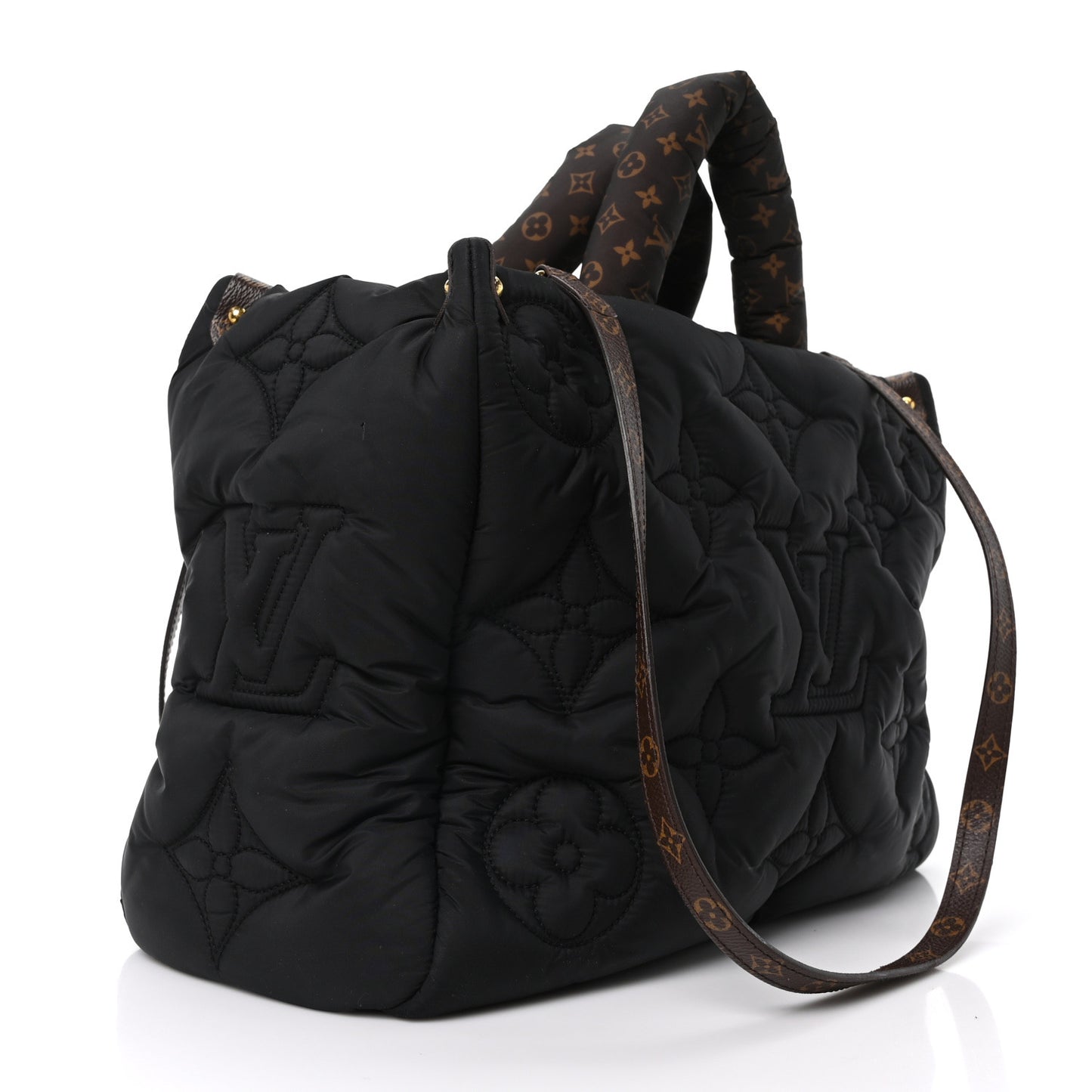 Econyl Monogram Pillow Giant Onthego MM Black