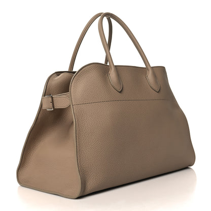The Row Matte Grained Calfskin Soft Margaux 15 Dark Taupe 2 of 11