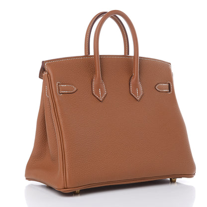 Hermes Togo Birkin 25 Gold 3 of 30