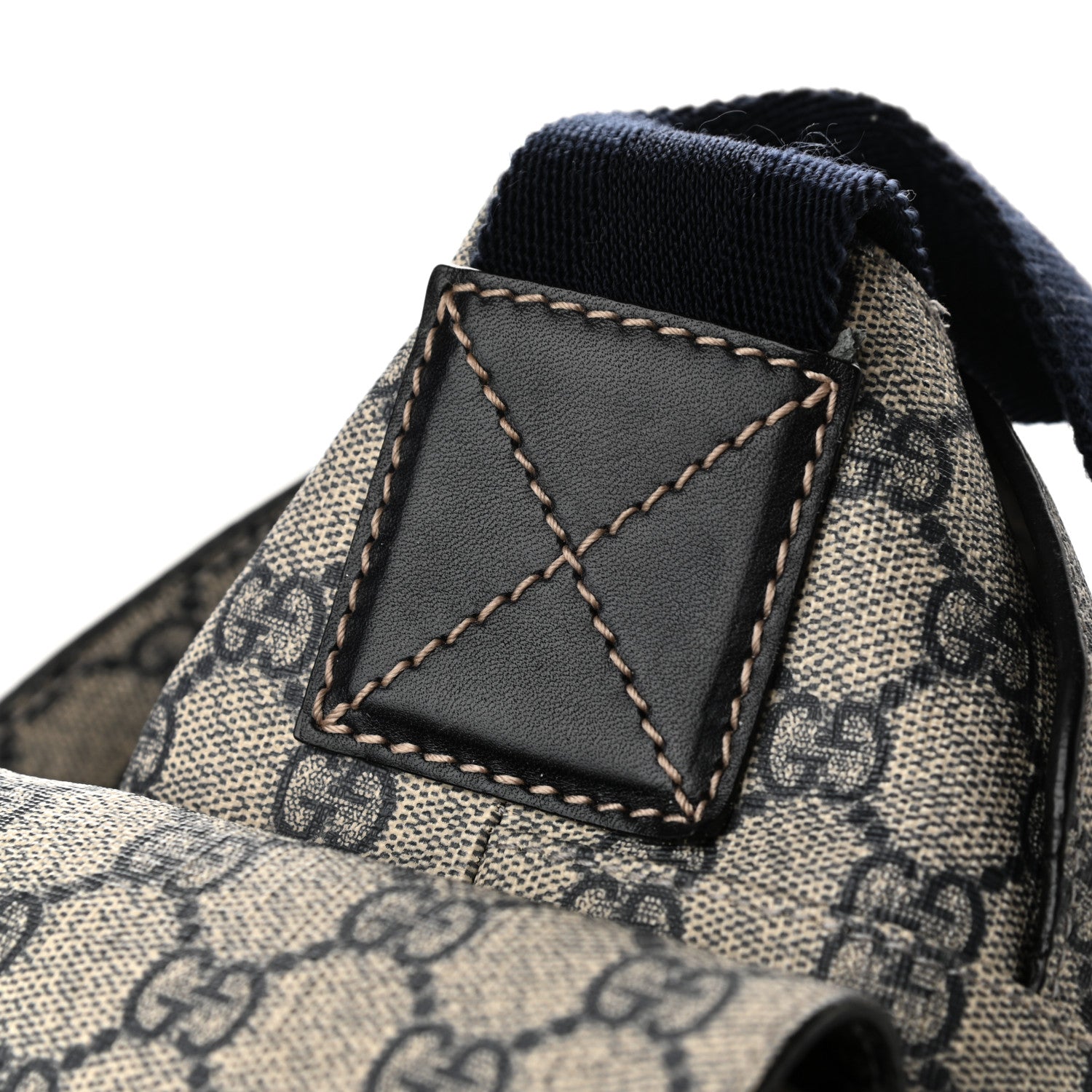 Gucci GG Plus Monogram Messenger Diaper Bag Navy 12 of 14