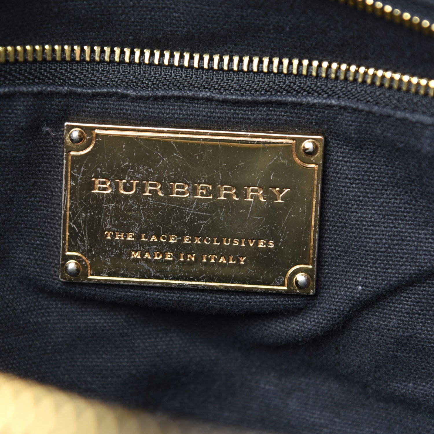 Burberry Calfskin Laser Cut Lace Small Orchard Bowling Bag Black White 8 of 11