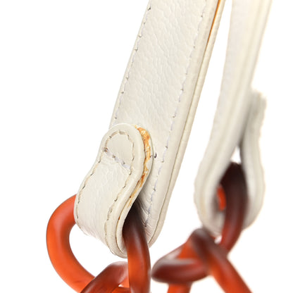 Chanel Caviar Perforated Bekko Chain Tote White 14 of 15