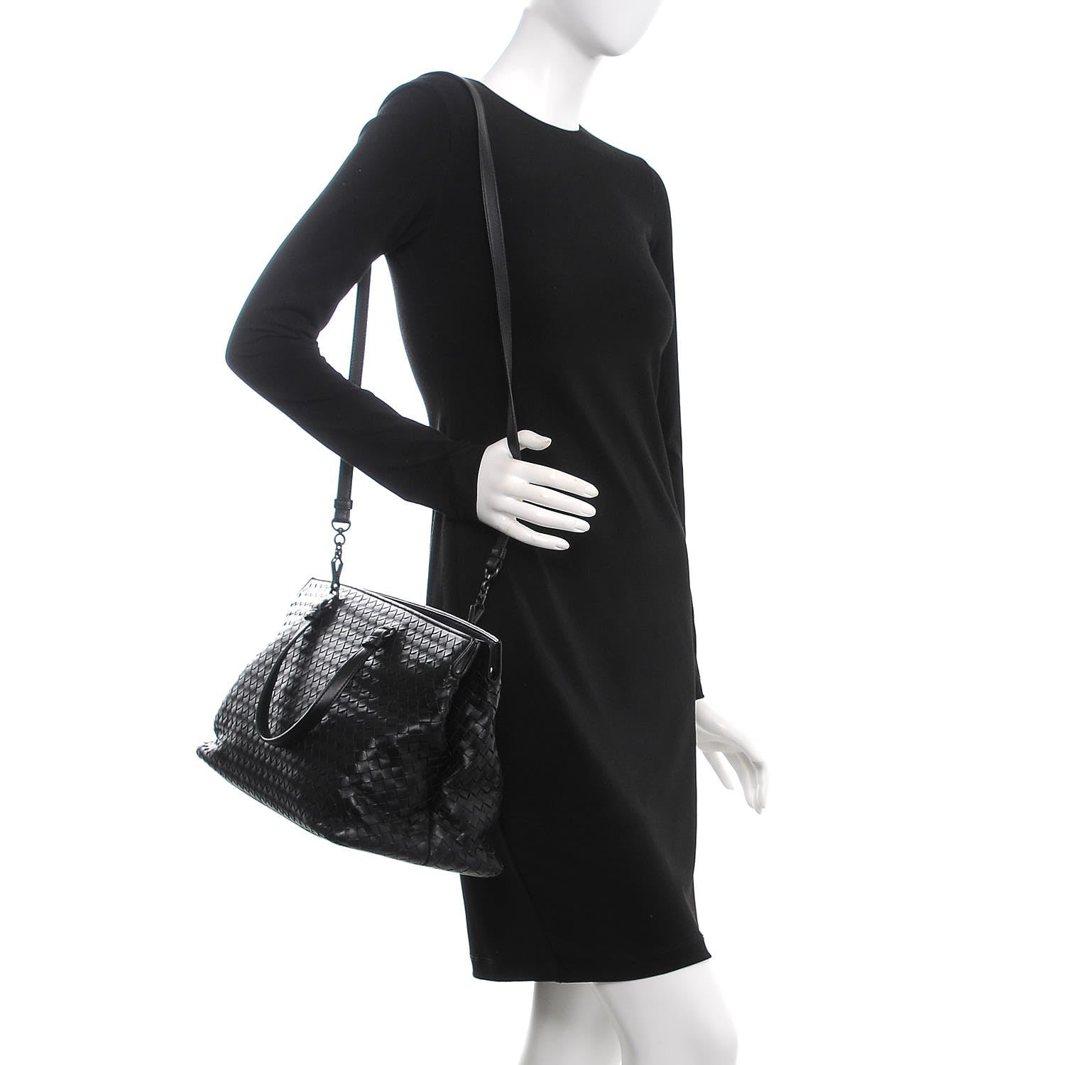 Bottega Veneta Nappa Intrecciato Large Top Handle Tote Black 2 of 9
