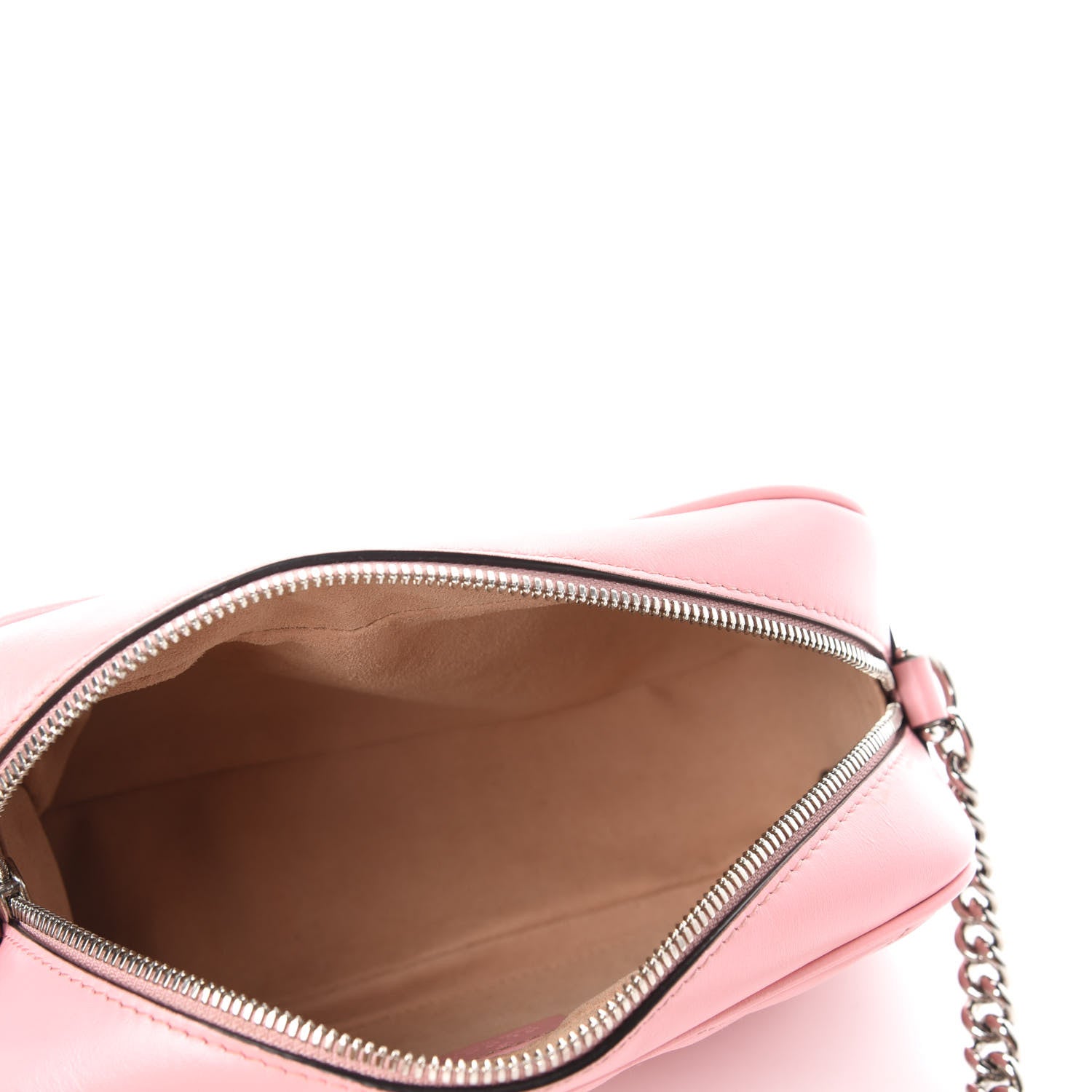 Gucci Calfskin Matelasse Small GG Marmont Chain Shoulder Bag Wild Rose 5 of 11