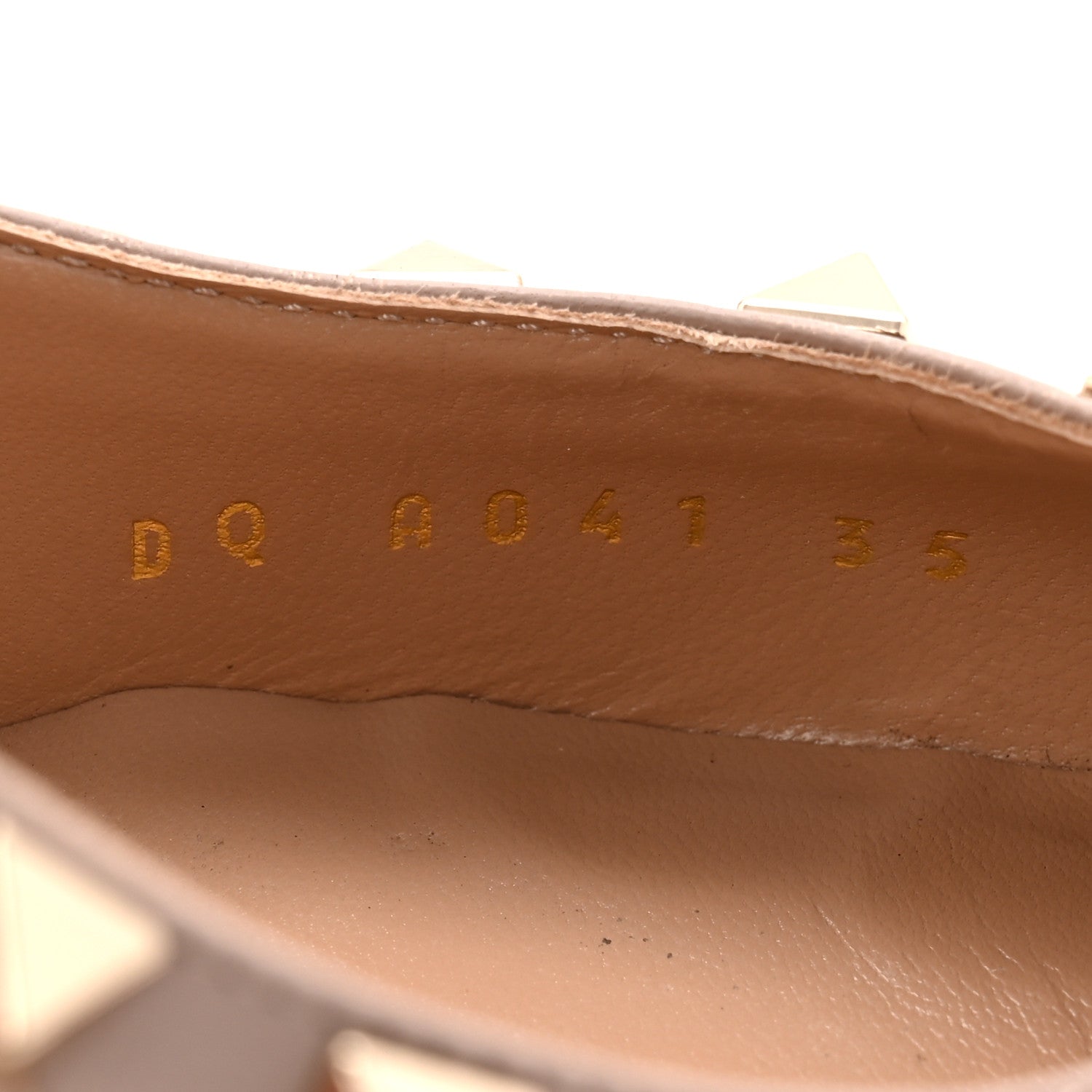 Valentino Garavani Nappa Rockstud 100mm Pumps 35 Poudre 1821399
