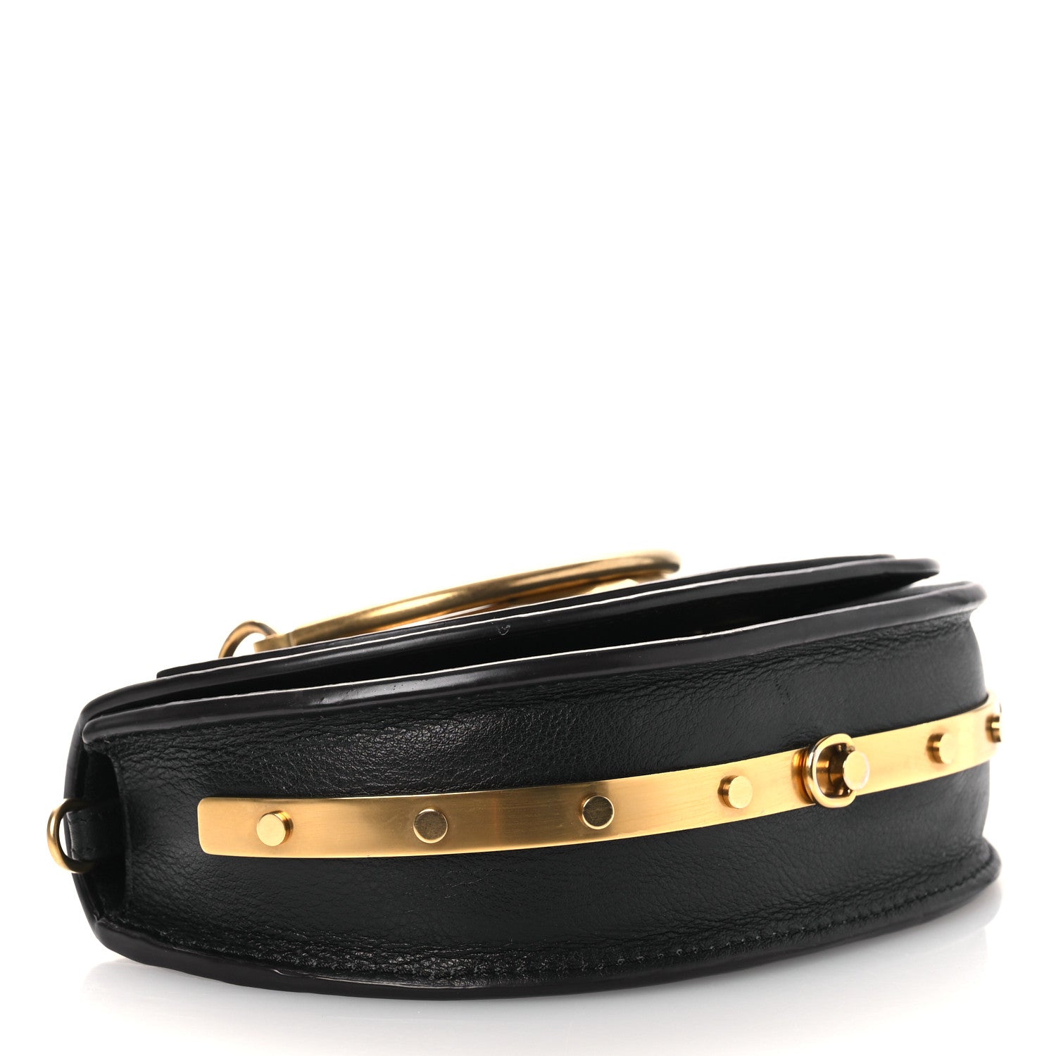 Chloe Calfskin Small Nile Bracelet Minaudiere Bag Black 4 of 14