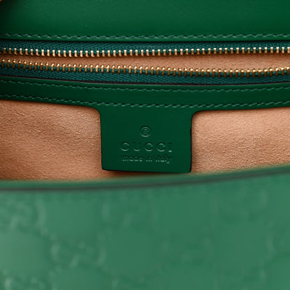 Gucci Guccissima Medium Padlock Shoulder Bag Emerald 5 of 9