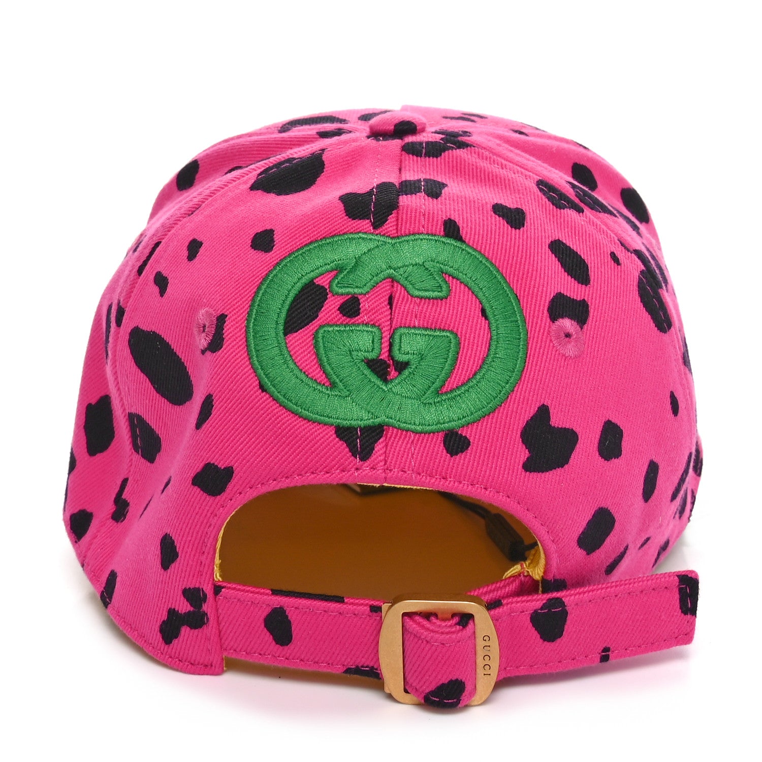 Gucci x MLB Drill Leopard Printed NY Mets Baseball Hat M Fucsia Multicolor 12 of 17