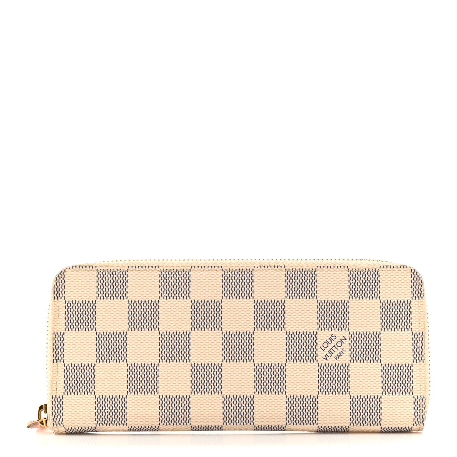 Louis Vuitton Damier Azur Clemence Wallet Rose Ballerine 1 of 9