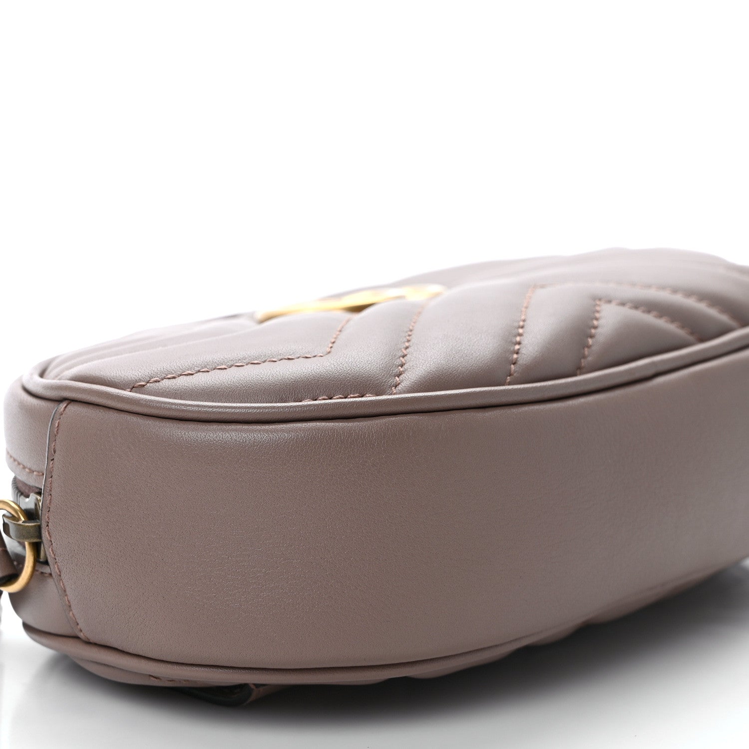 Gucci Calfskin Matelasse GG Marmont Belt Bag 95 38 Porcelain Rose 8 of 11