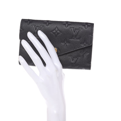 Louis Vuitton Empreinte Compact Curieuse Wallet Black 2 of 9