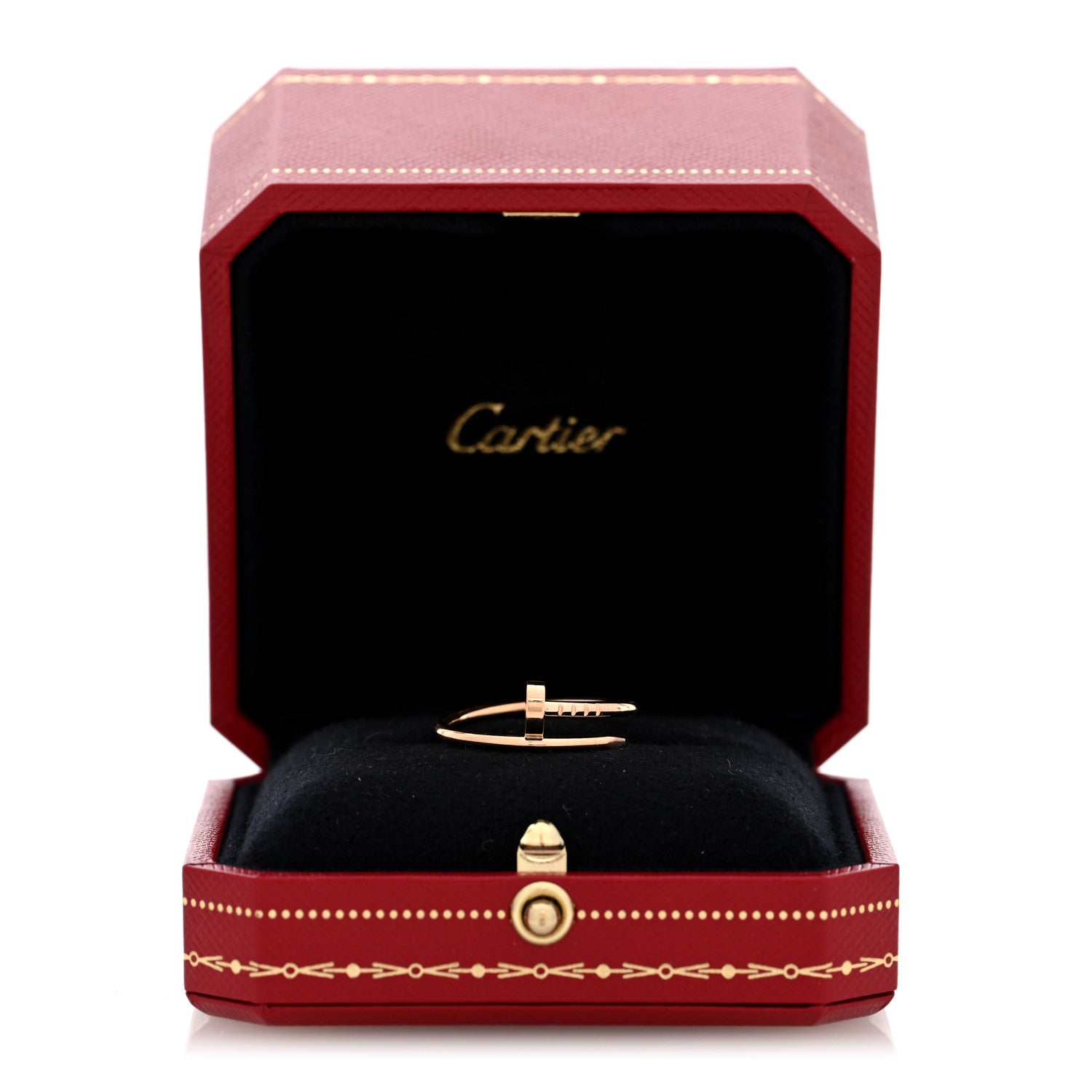Cartier 18K Pink Gold Small Juste Un Clou Ring 56 7.5 6 of 6