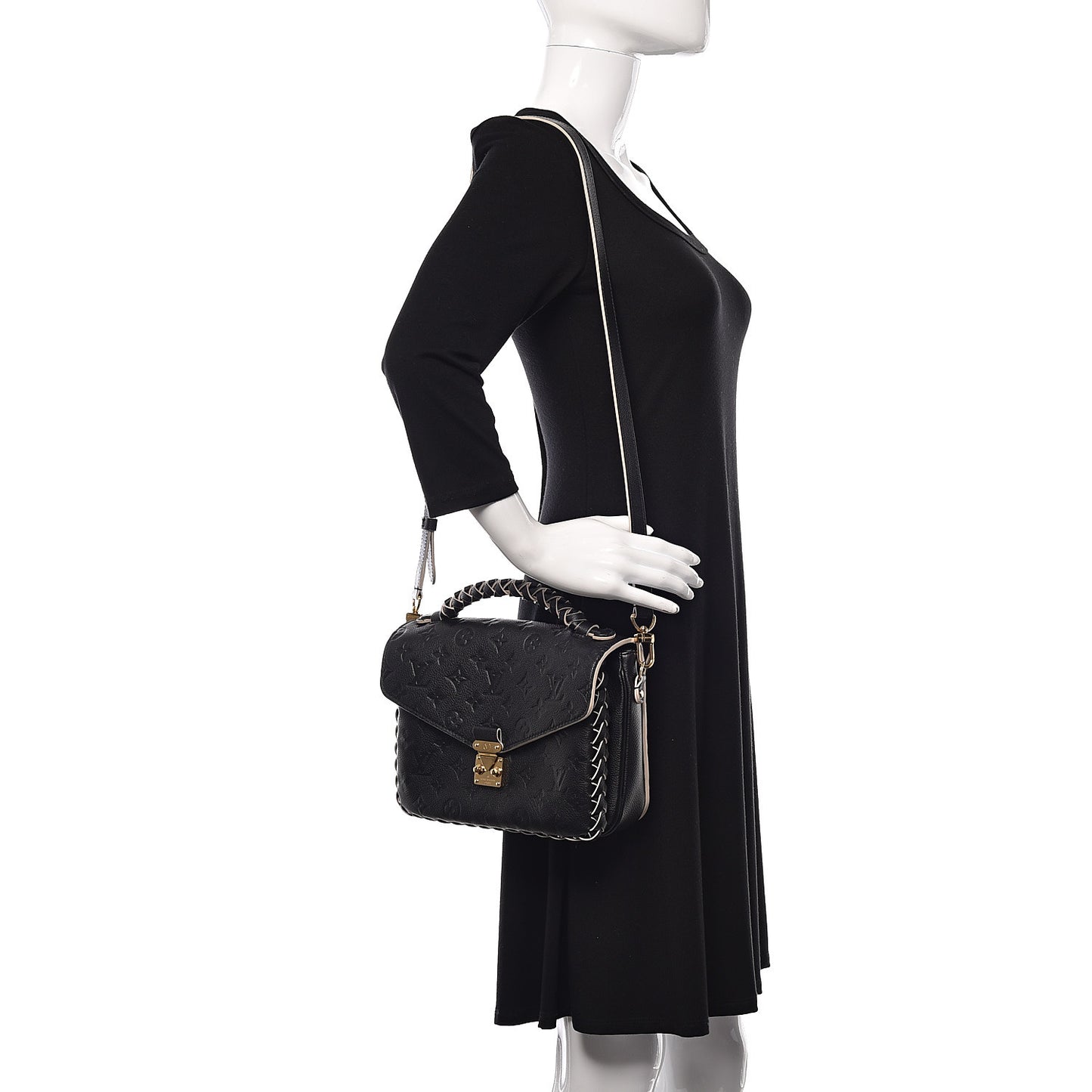 Empreinte Braided Pochette Metis Black