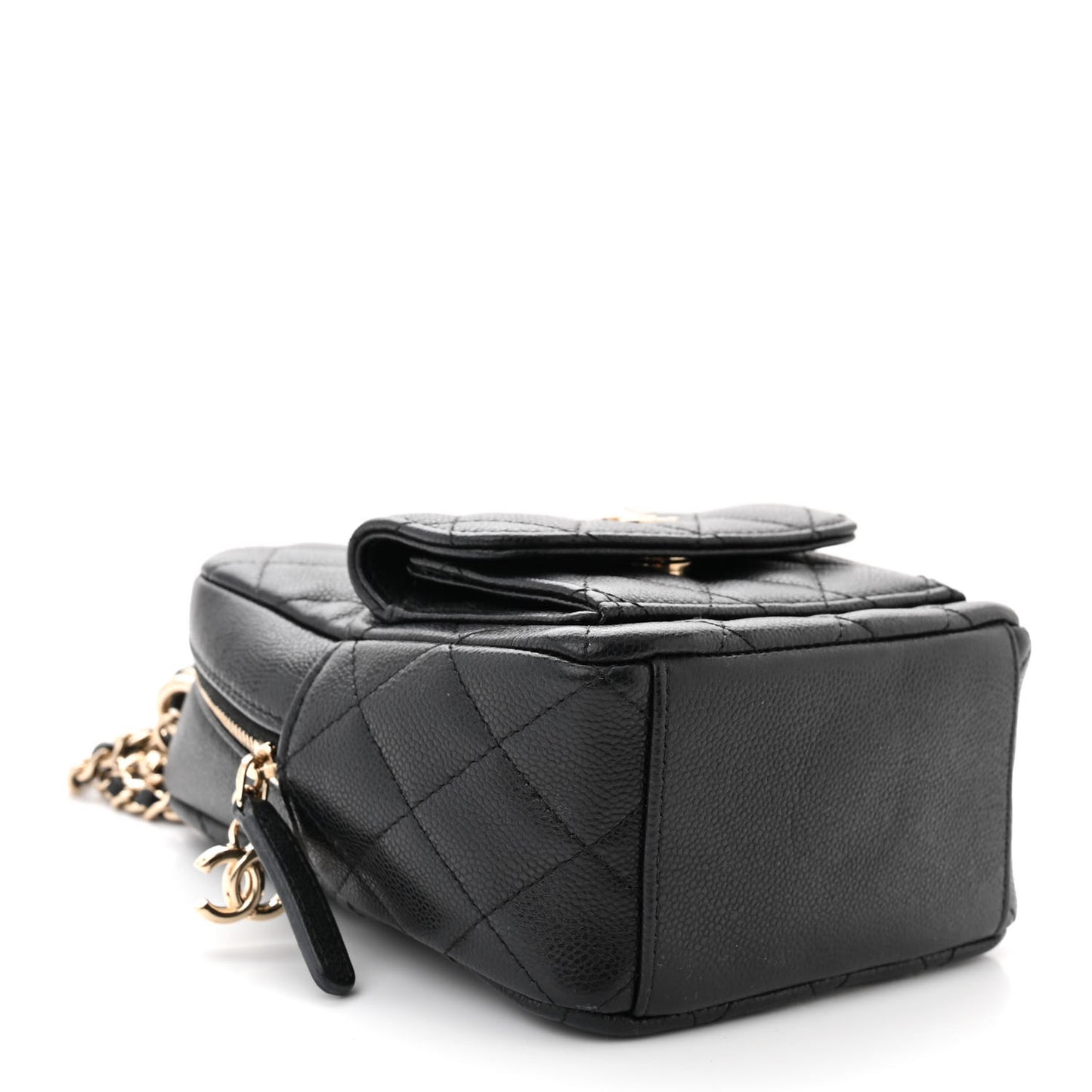 Caviar Quilted CC Mini Classic Backpack Black