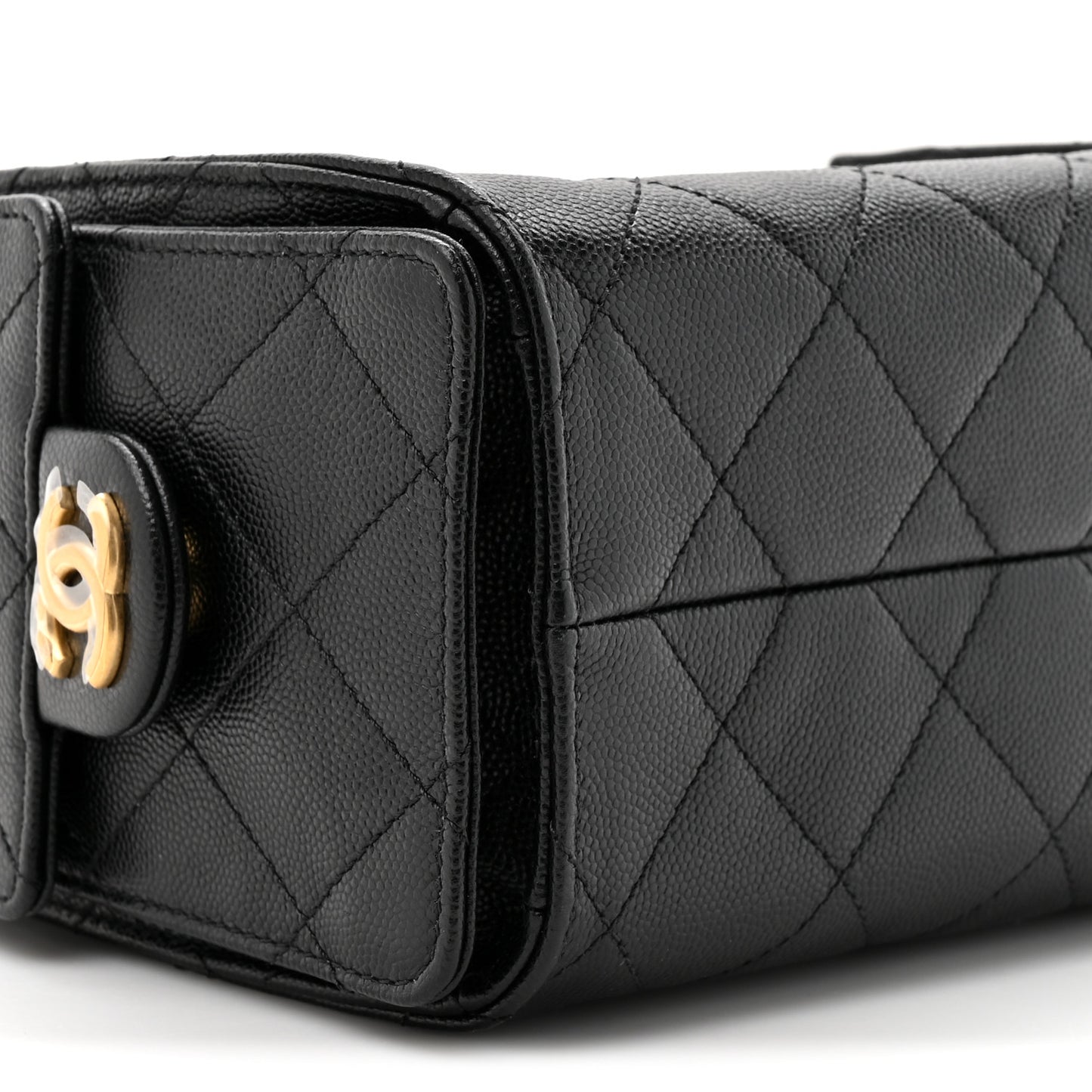 Caviar Quilted Mini Chanel 25 Handbag Black