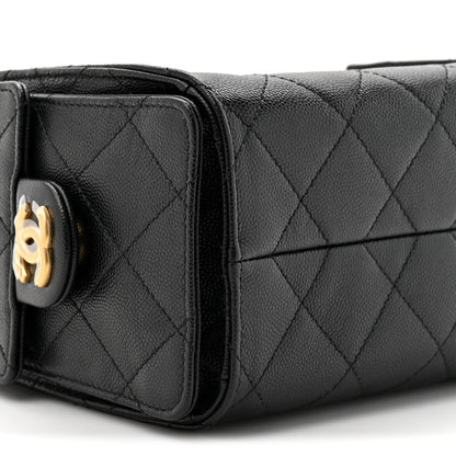 Chanel Caviar Quilted Mini Chanel 25 Handbag Black 10 of 10