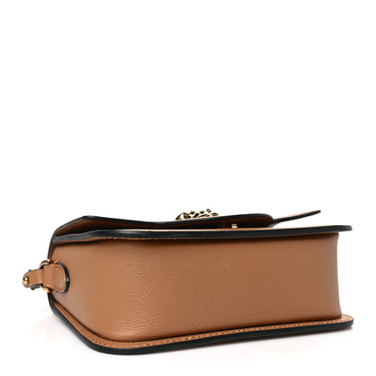Versace Grained Calfskin La Medusa Flap Shoulder Bag Brown 4 of 8