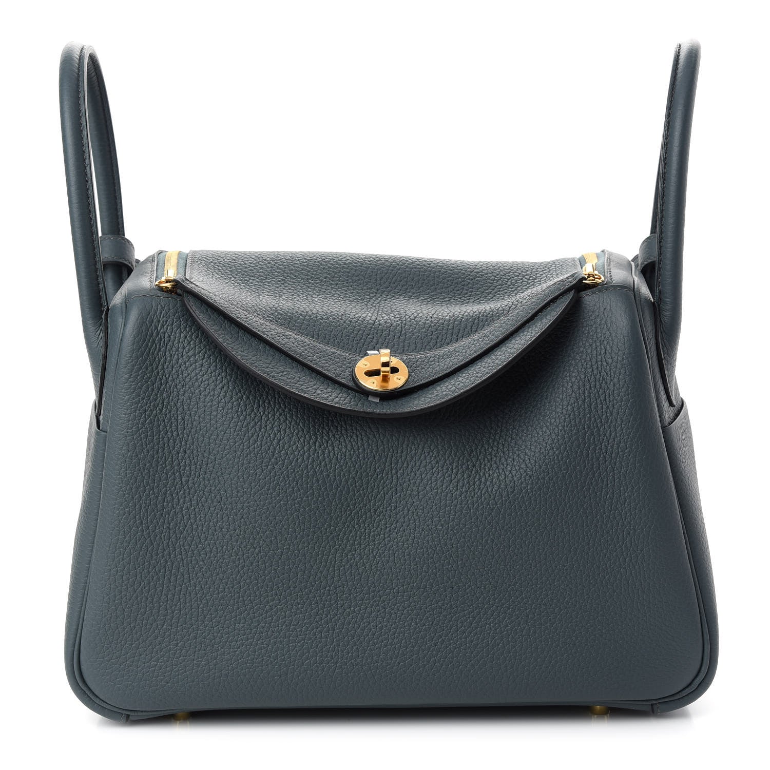 Hermes Taurillon Clemence Lindy 30 Bleu Orage 1 of 9