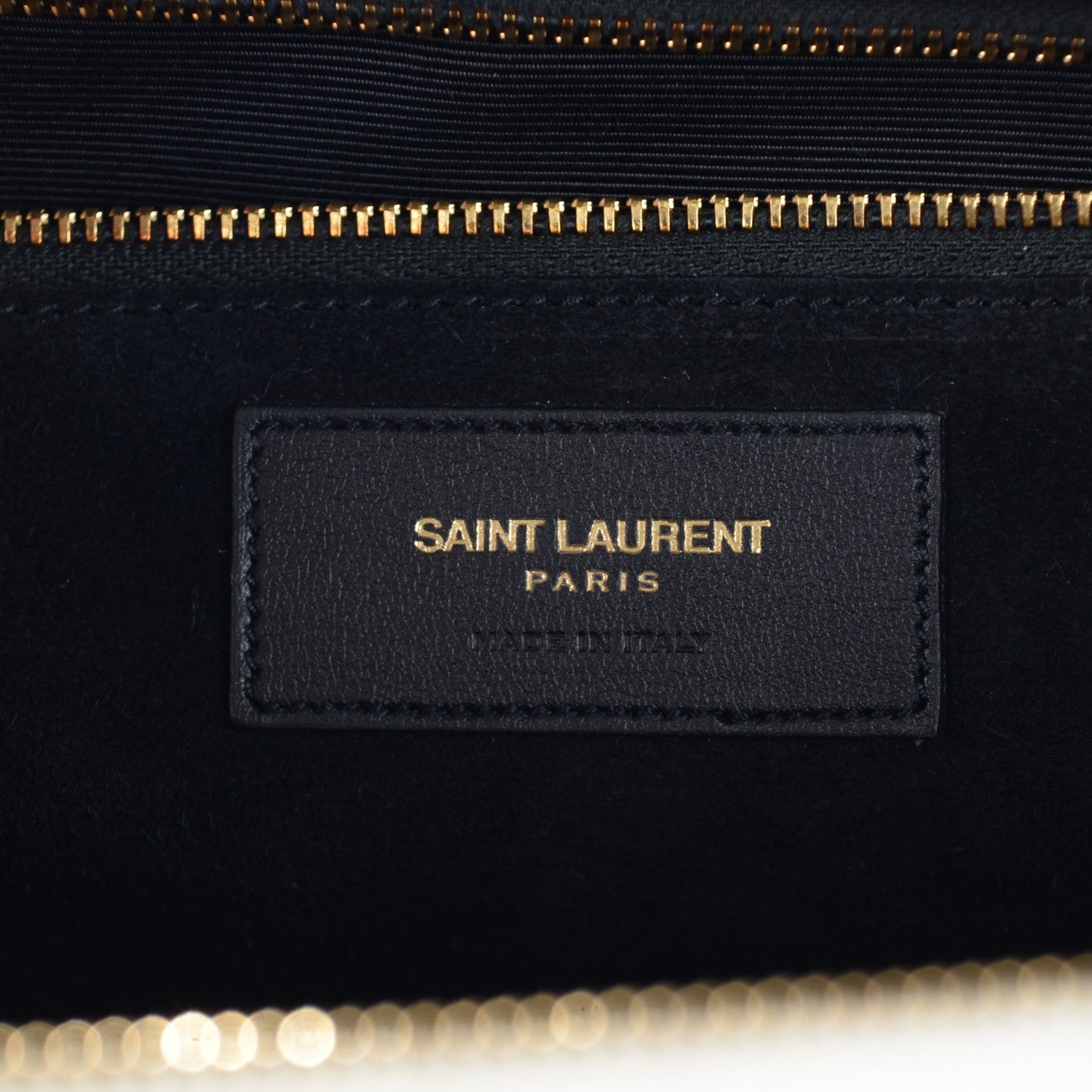Saint Laurent Calfskin Small Cabas Rive Gauche Bag Black Red Yellow White 5 of 7