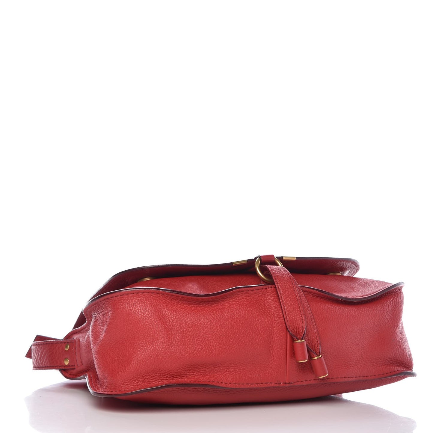 Calfskin Medium Marcie Top Handle Bag Red