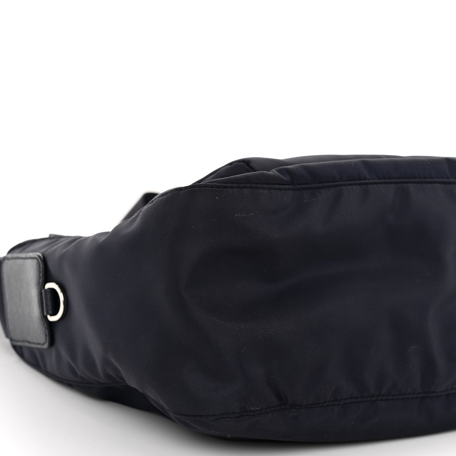 Prada Tessuto Nylon Saffiano Messenger Bag Baltico 8 of 9