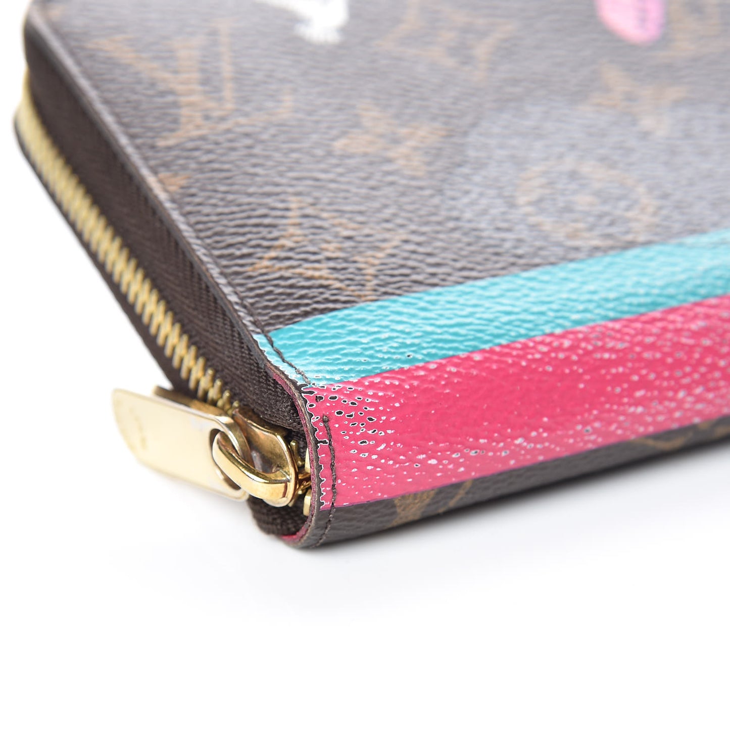 Monogram 2015 Christmas Animation Zippy Wallet Hibiscus