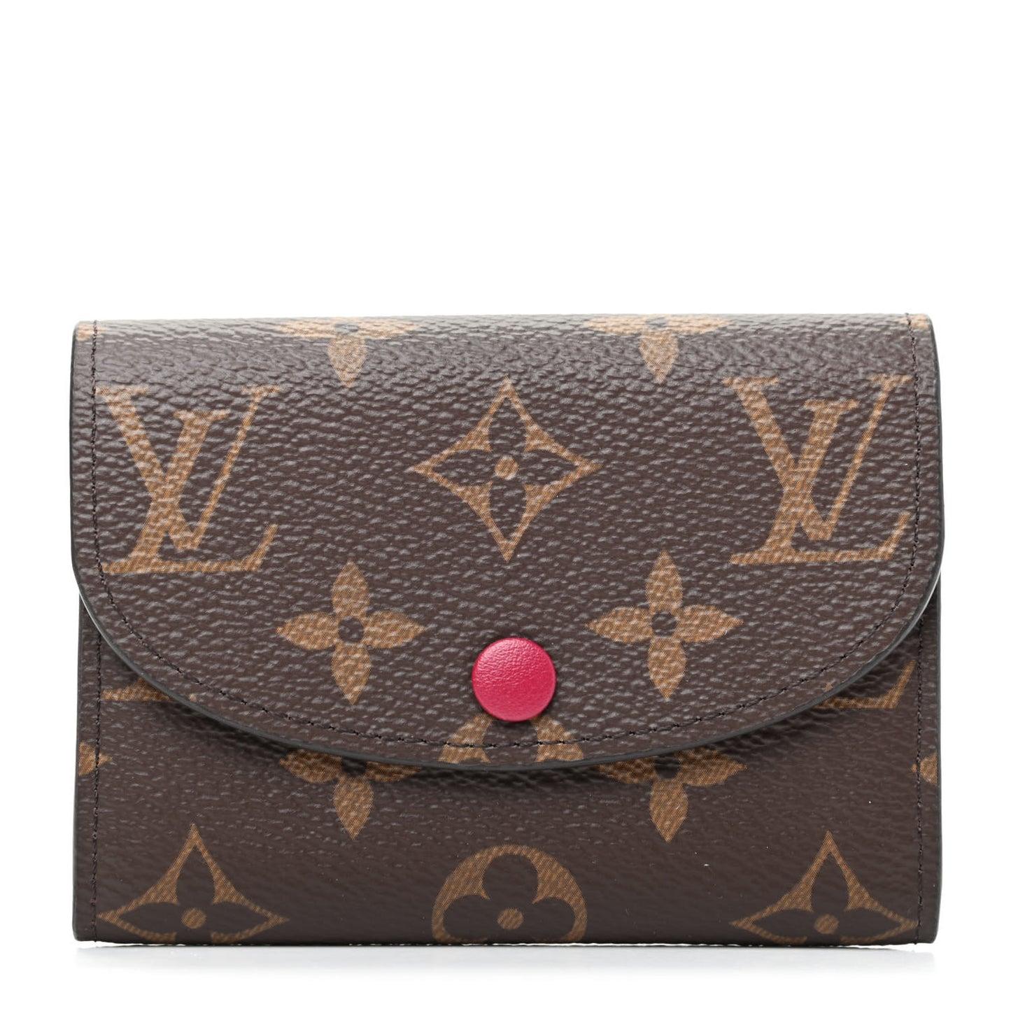 Monogram Rosalie Coin Purse Fuchsia