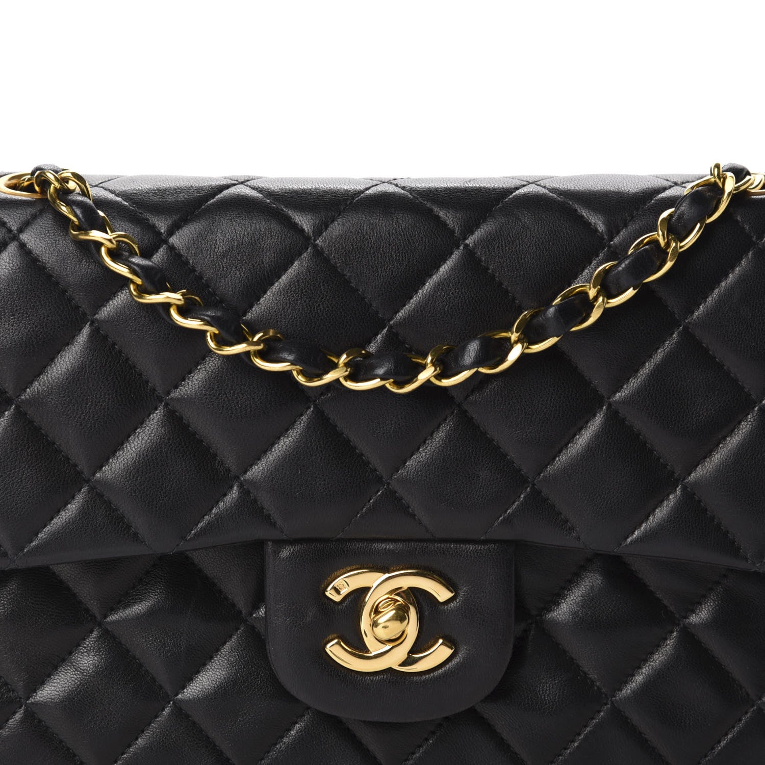 Chanel Lambskin Quilted Small Double Flap Black 13 of 13