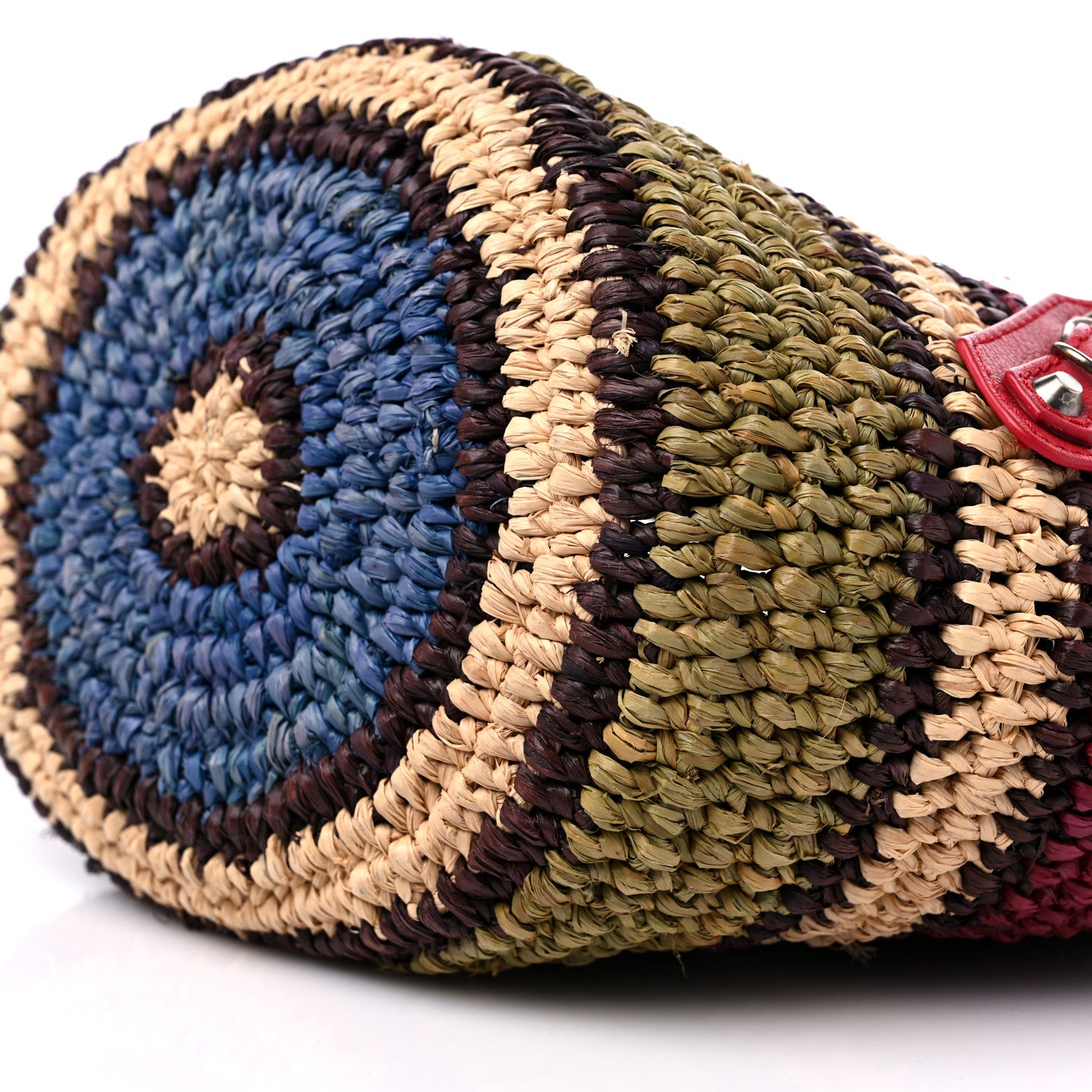 Balenciaga Straw Panier Basket Tote Multicolor 9 of 10
