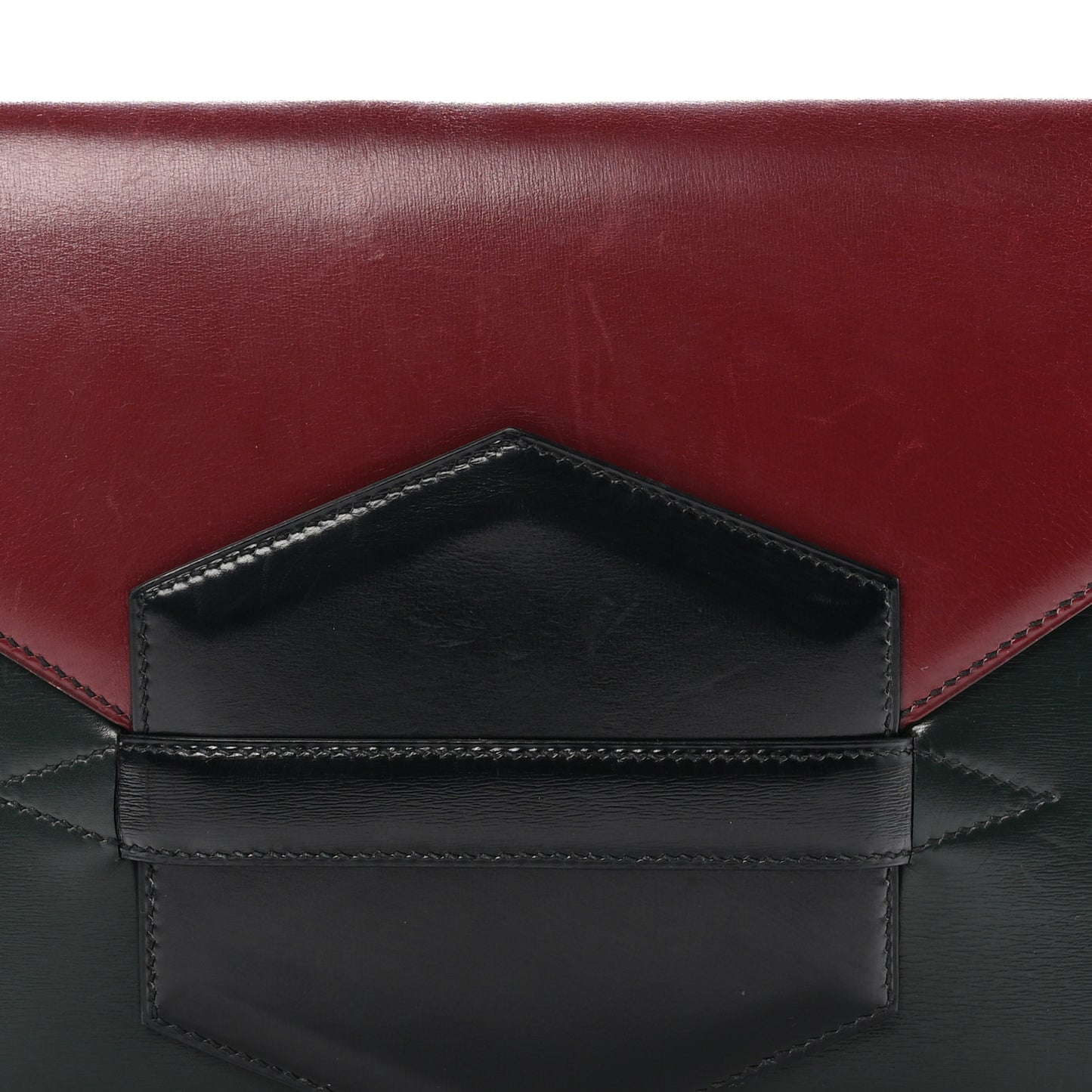 Box Faco Clutch Rouge H Vert Fonce Black