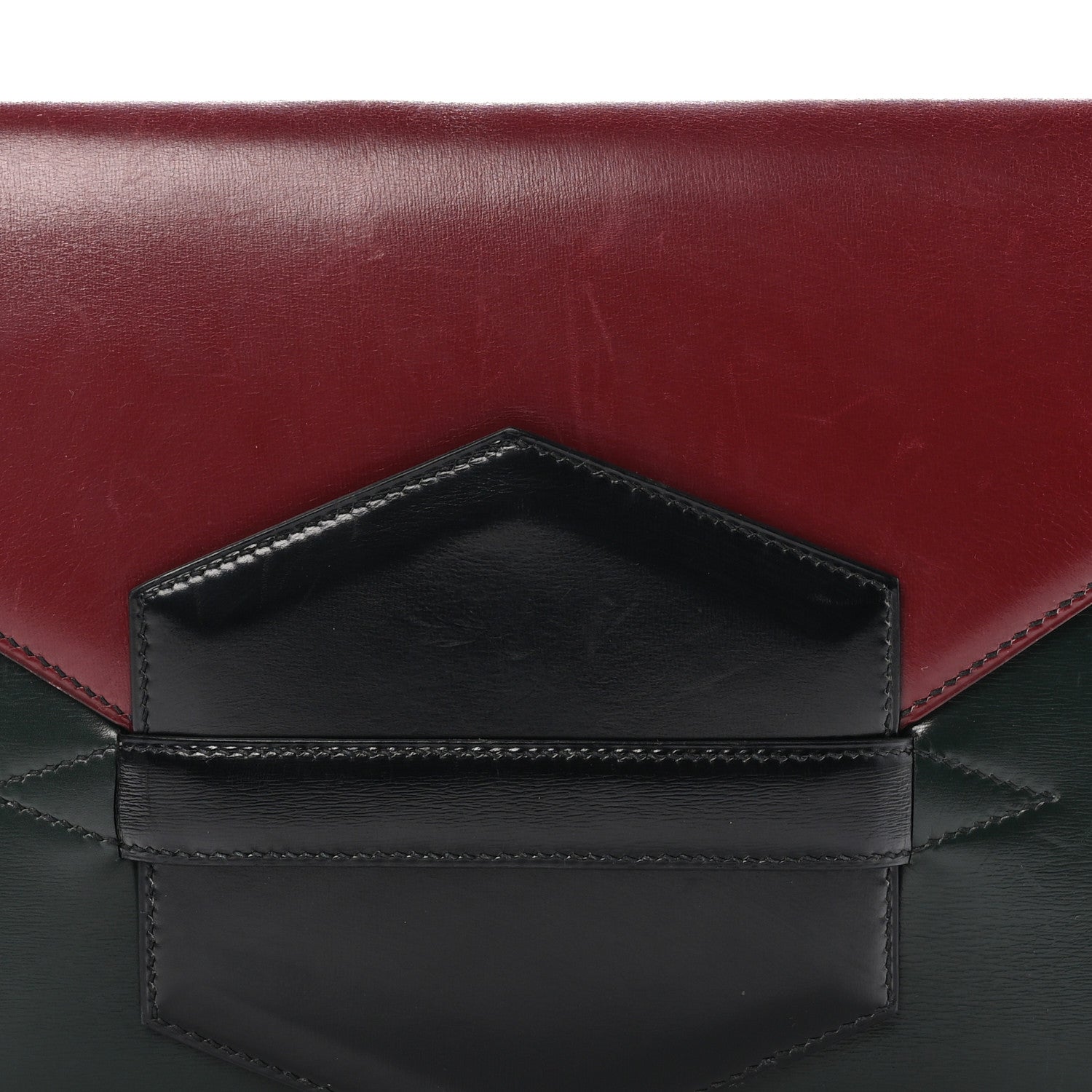 Hermes Box Faco Clutch Rouge H Vert Fonce Black 7 of 11