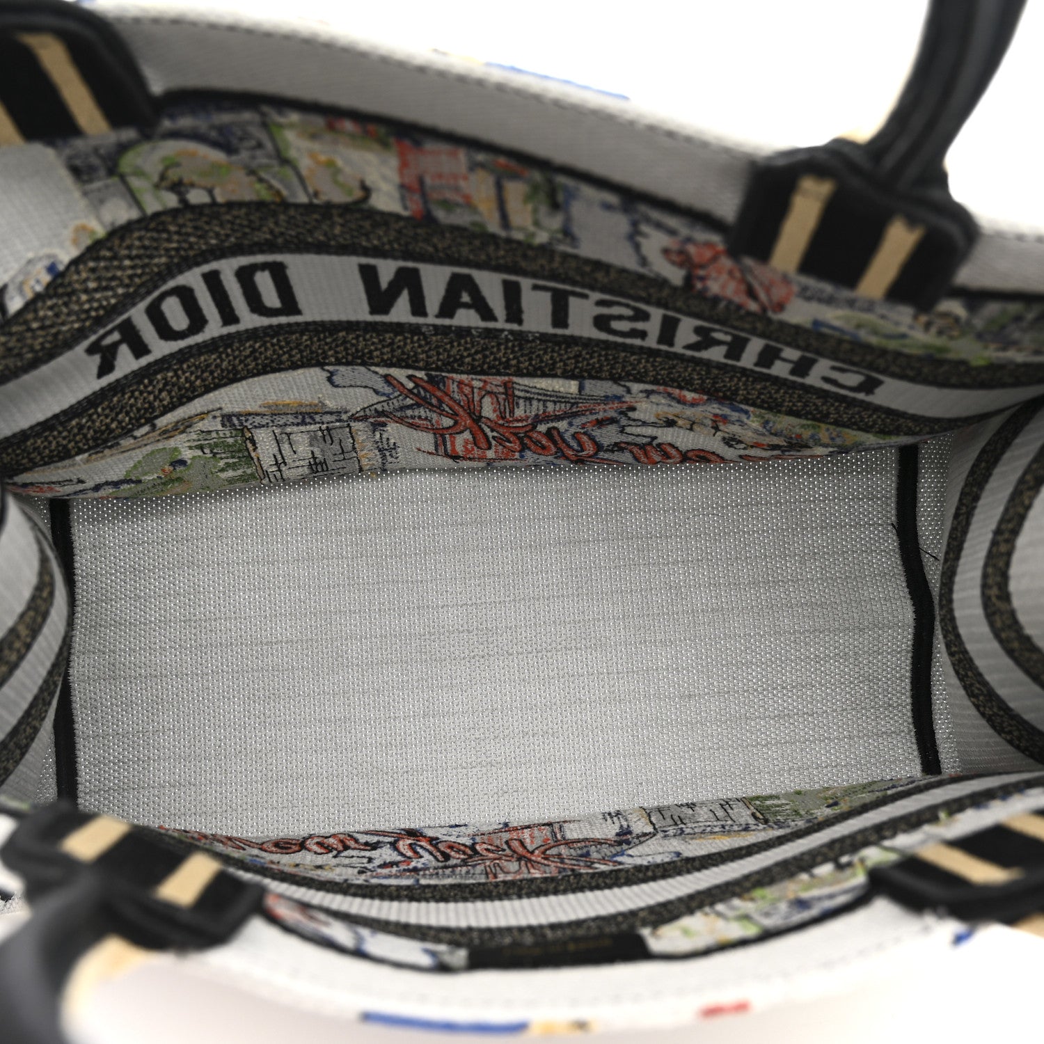 Christian Dior ショルダーバッグ Christian Dior Canvas Embroidered Medium New York Book Tote