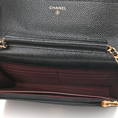 Chanel Caviar Quilted Wallet On Chain WOC Black 5 of 10