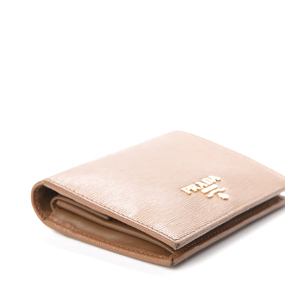 Prada Vitello Move Bi-Fold Wallet Caramel 5 of 7