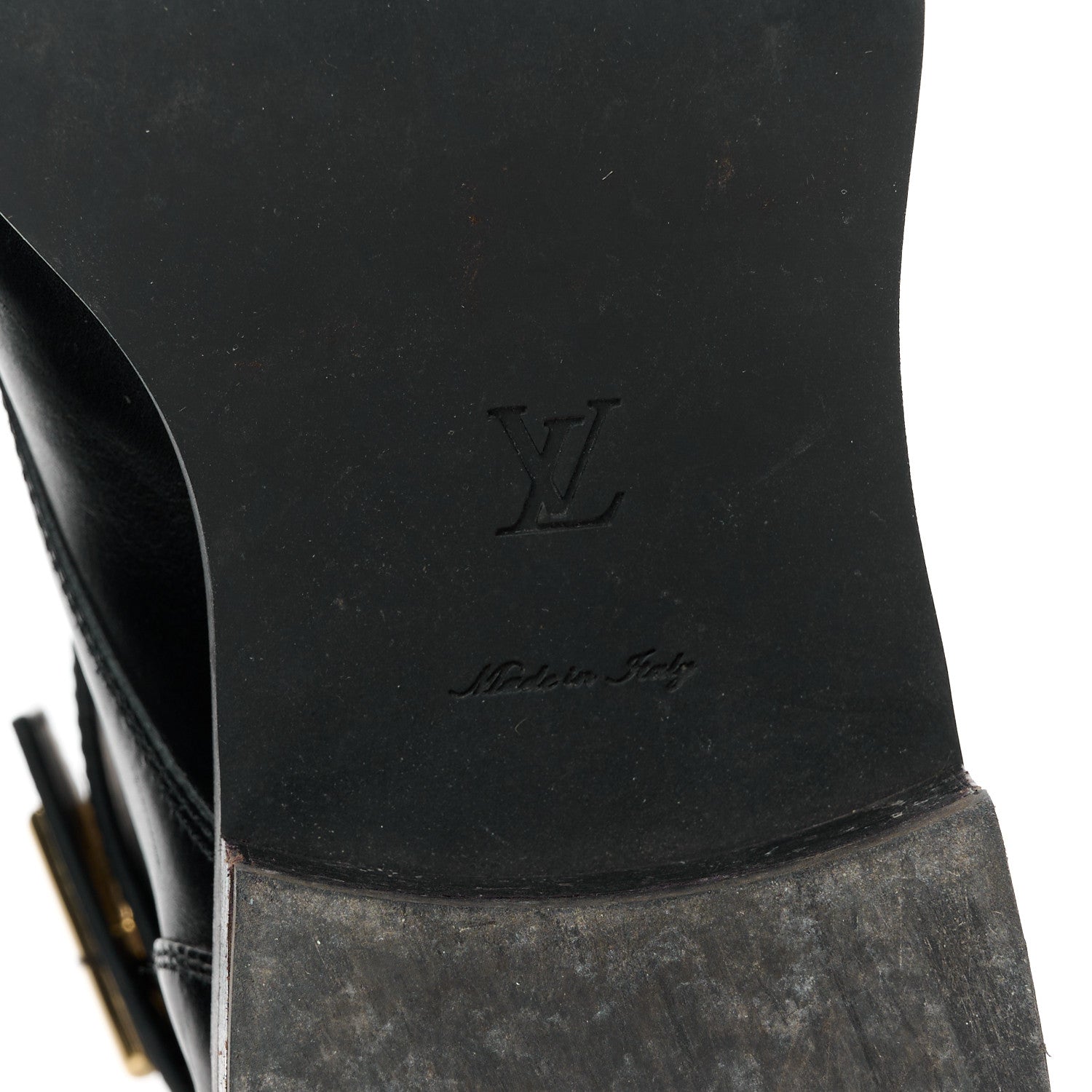 Louis Vuitton Calfskin Wonderland Flat Ranger Boots 37 Black 8 of 10
