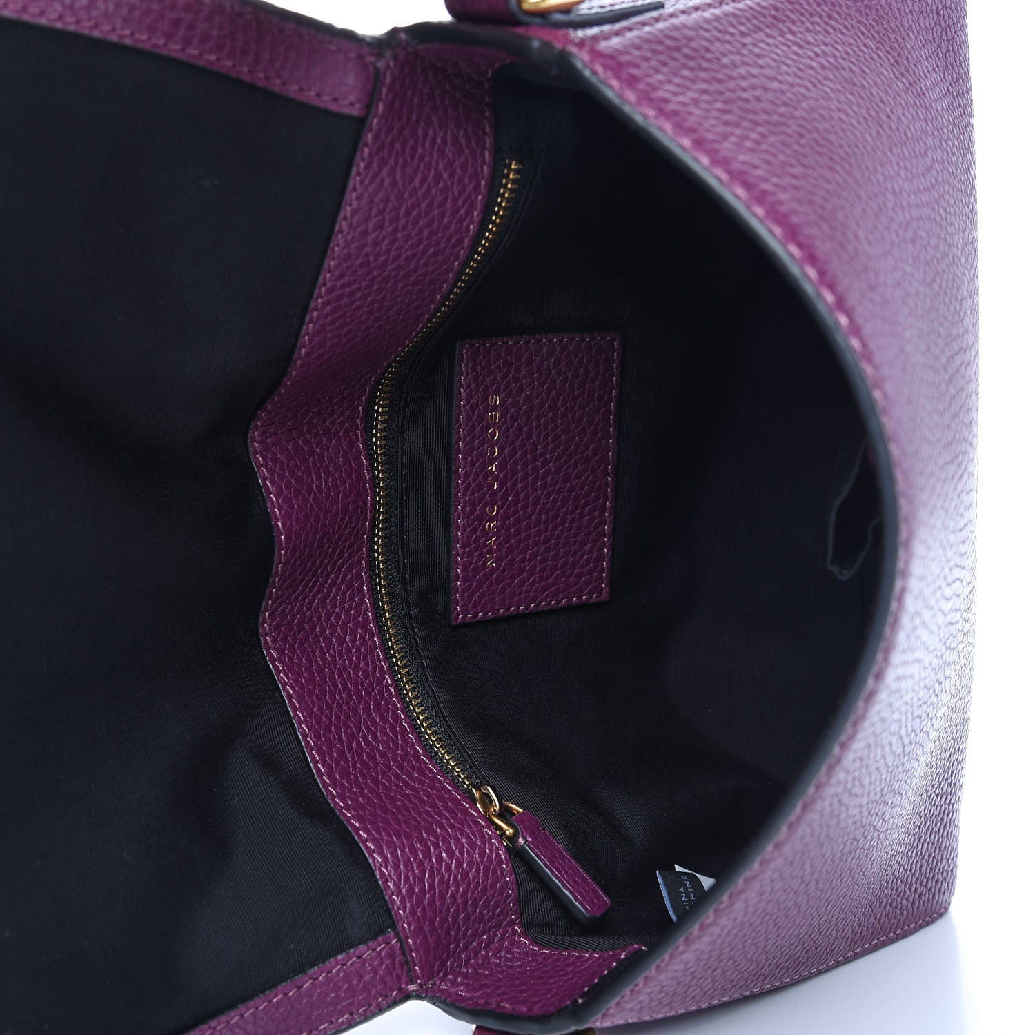 Marc Jacobs Grained Calfskin Small Gotham Shoulder Bag Iris 5 of 10