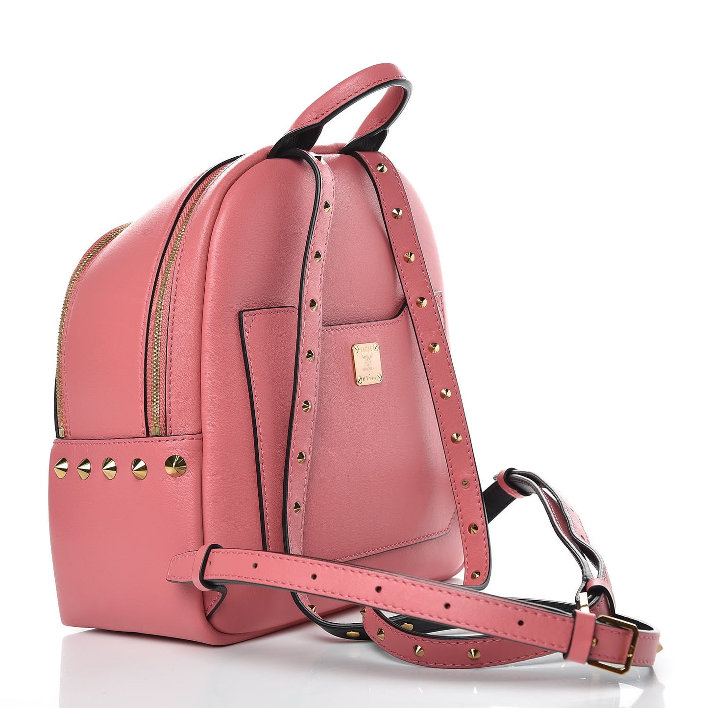 Calfskin Mini Duchess Polke Studs Backpack Pink