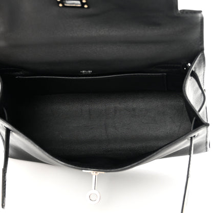 Hermes Swift Kelly Pochette Clutch Black 5 of 12
