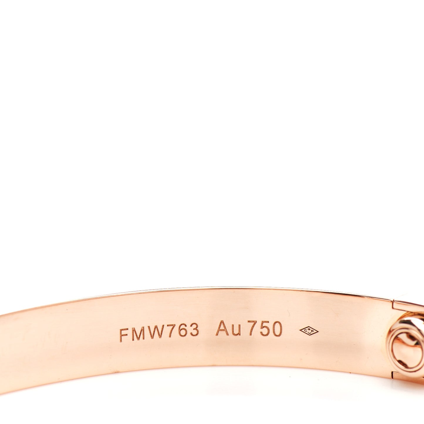 18K Pink Gold LOVE Bracelet 17